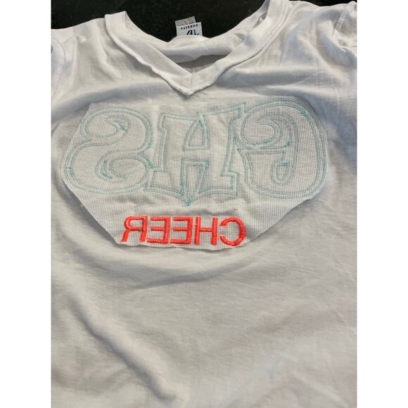 Cheer Mom  SM t-shirt Glam "GHS Cheer" black and white 100% Cotton - Picture 8 of 11